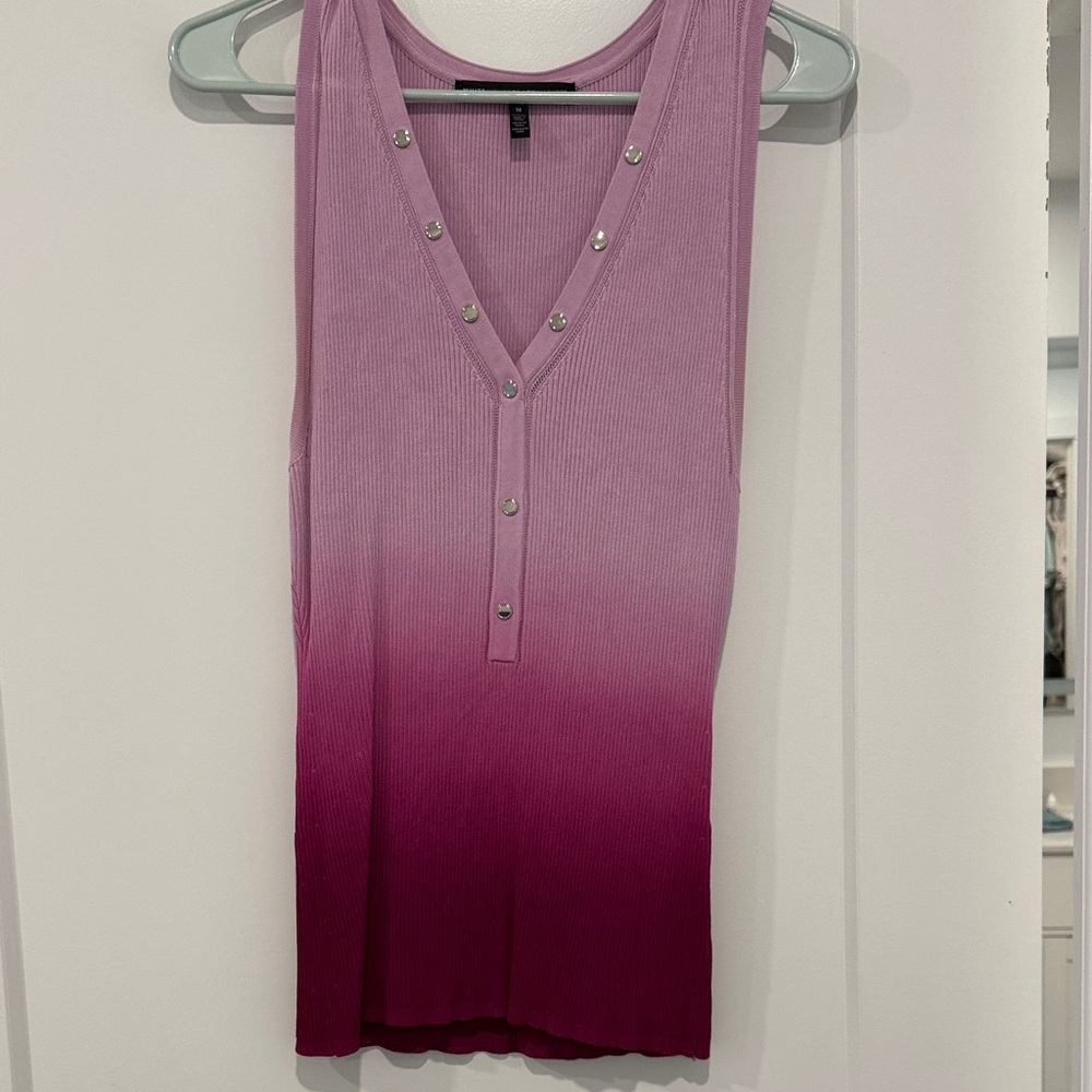 White House Black Market Purple Ombre Tank Top